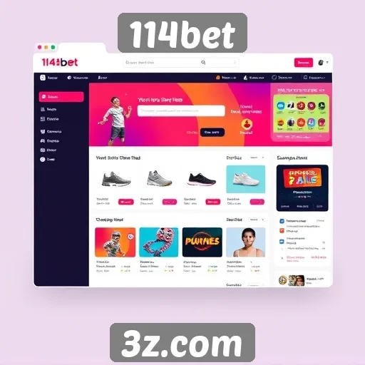 Análise da interface do usuário do site 114bet